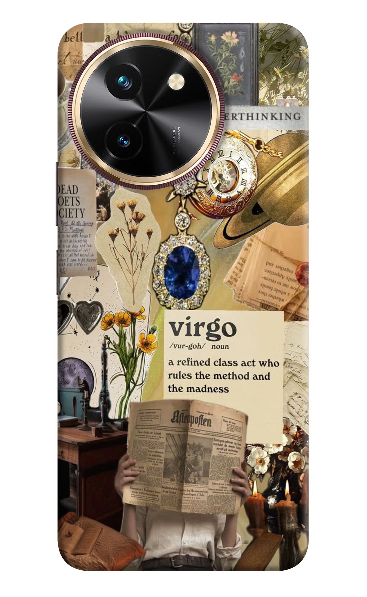 Virgo Zodiac Vivo T3x Hard Case Back Cover by Casekaro