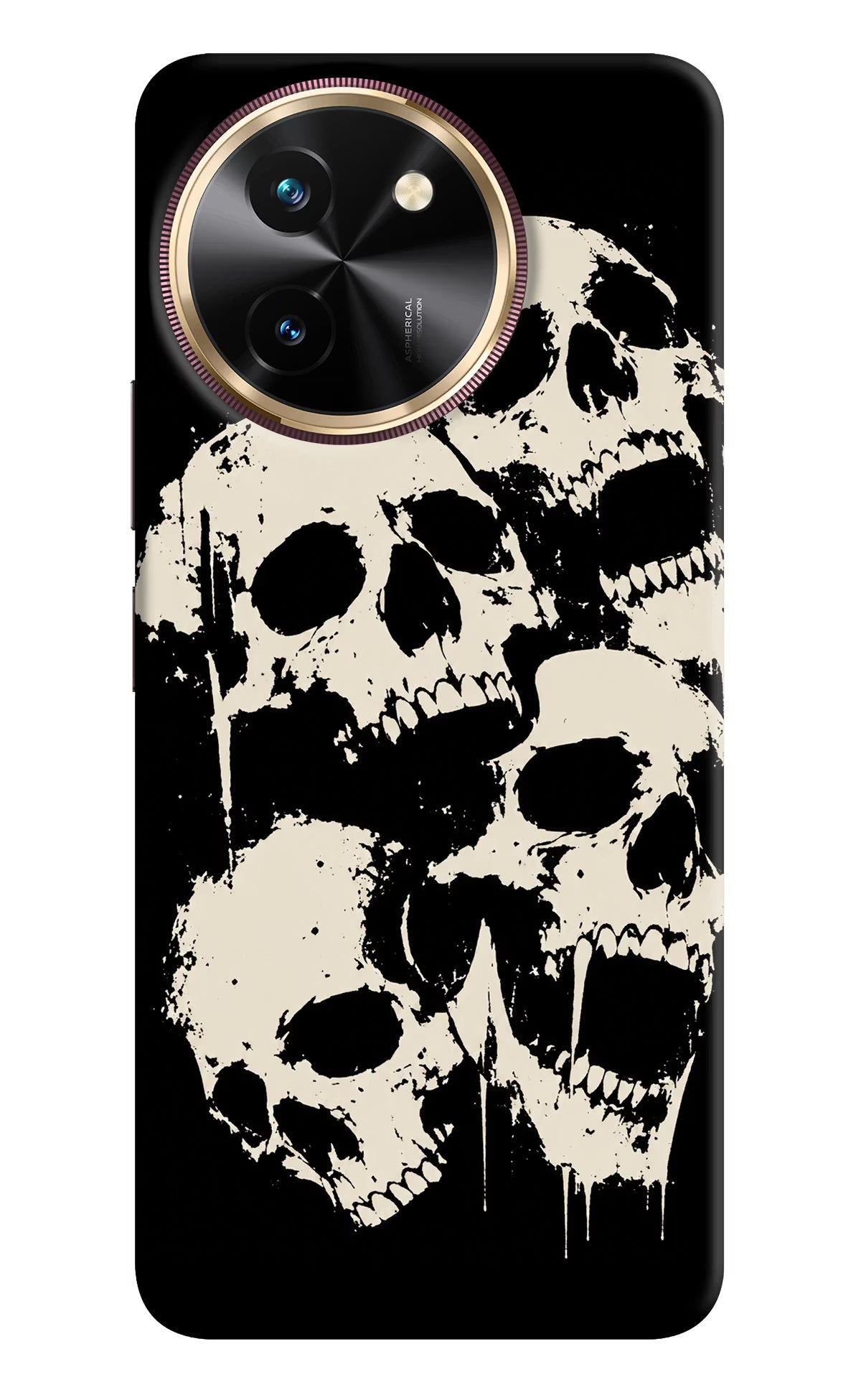 Dead Stack Vivo T3x Hard Case Back Cover by Casekaro