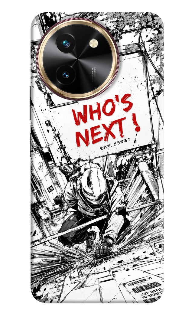 Who's Next Vivo T3x Hard Case Back Cover by Casekaro