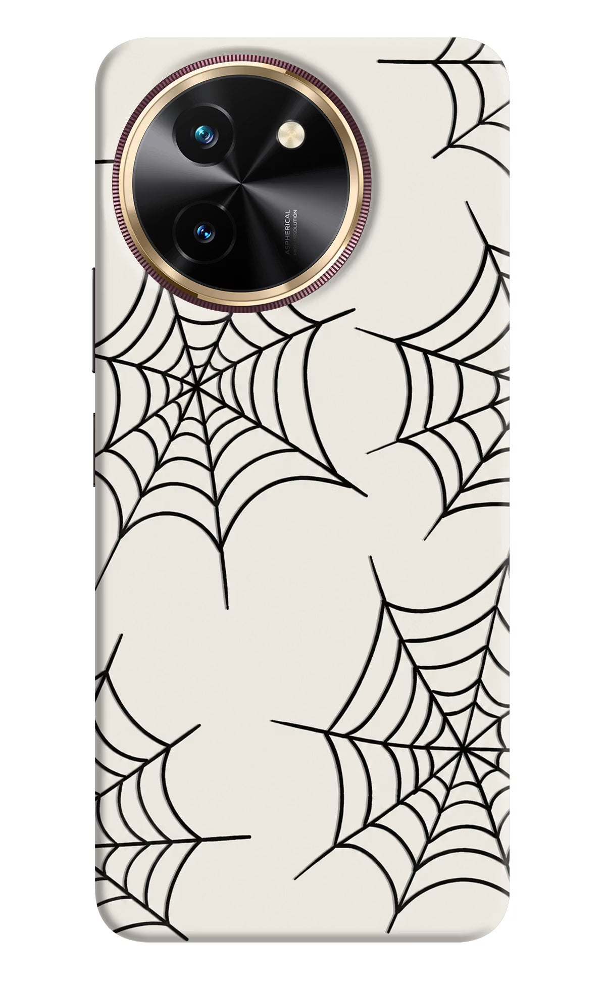 Spider Web Vivo T3x Hard Case Back Cover by Casekaro