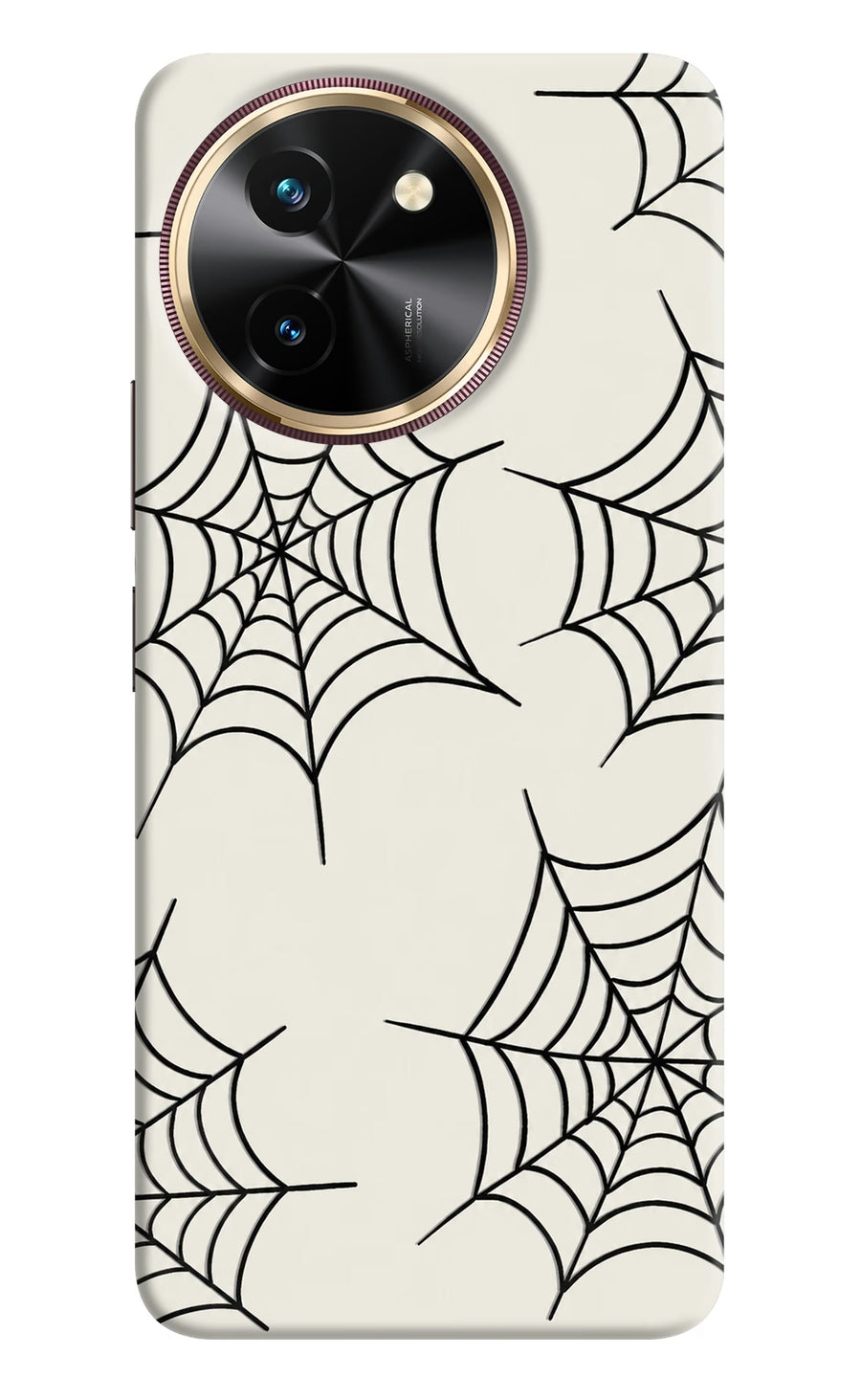 Spider Web Vivo T3x Back Cover, Hard case