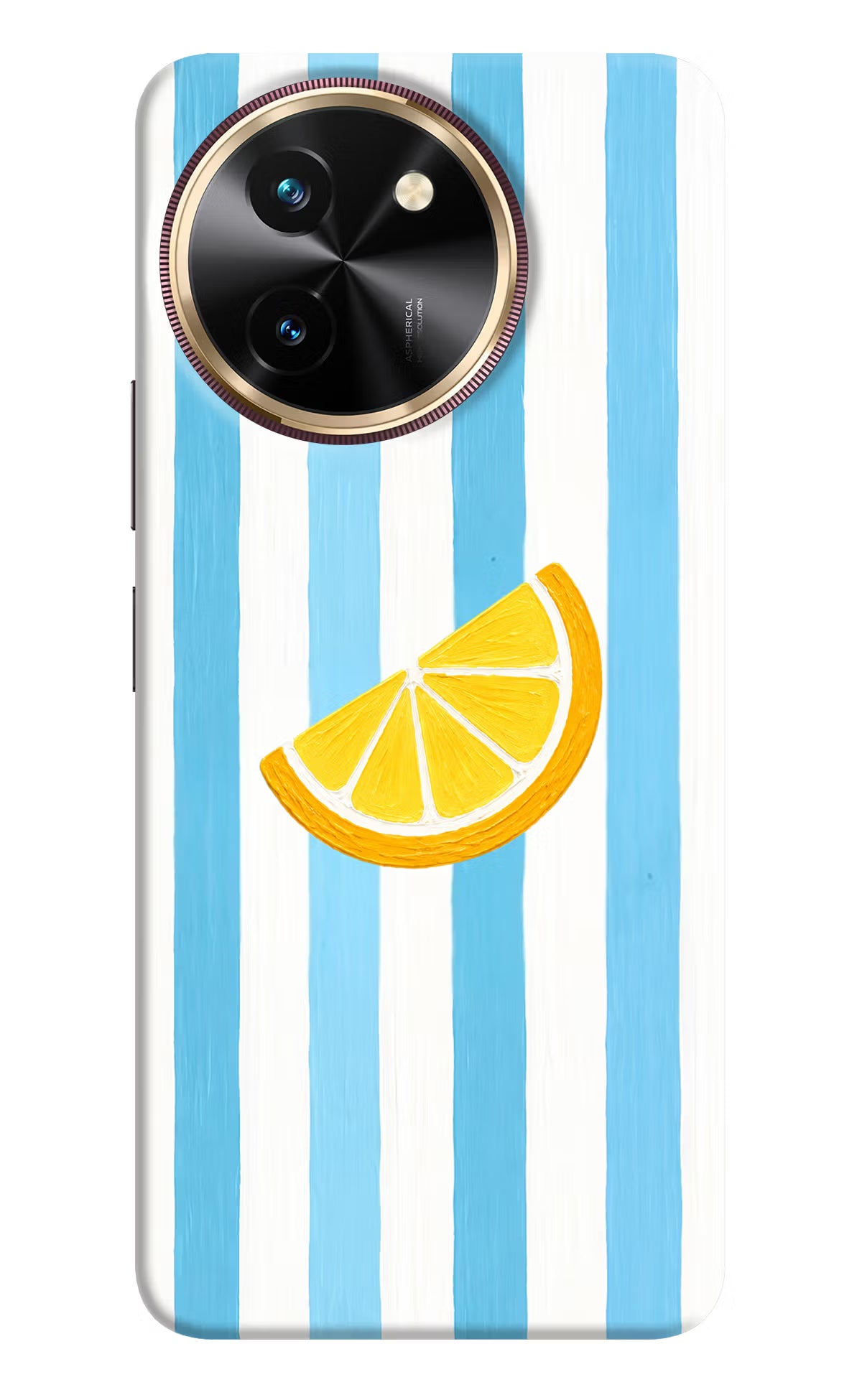 Summer Lemon Vivo T3x Hard Case Back Cover by Casekaro