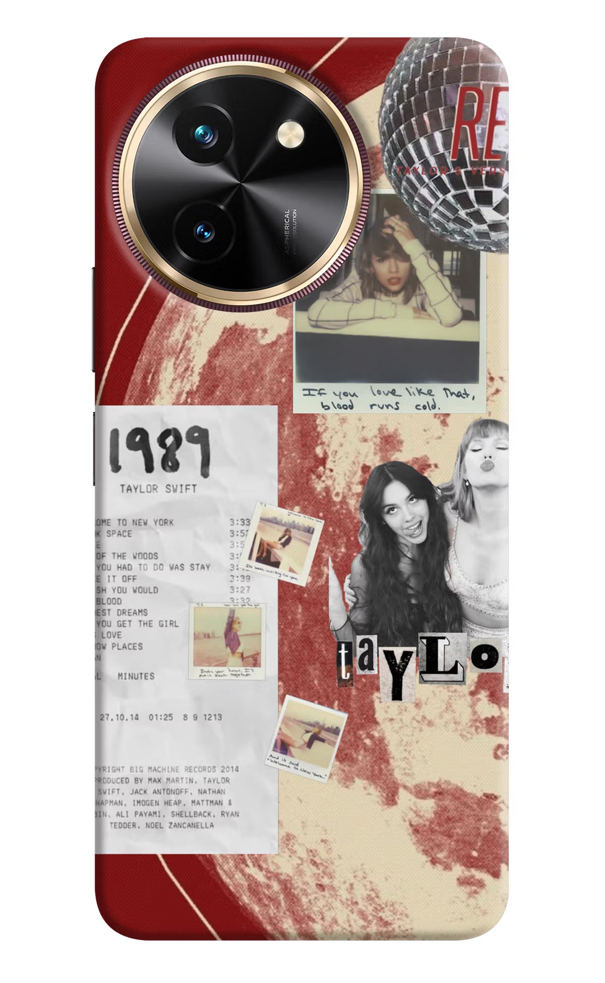 Taylor Swift Vivo T3x Back Cover