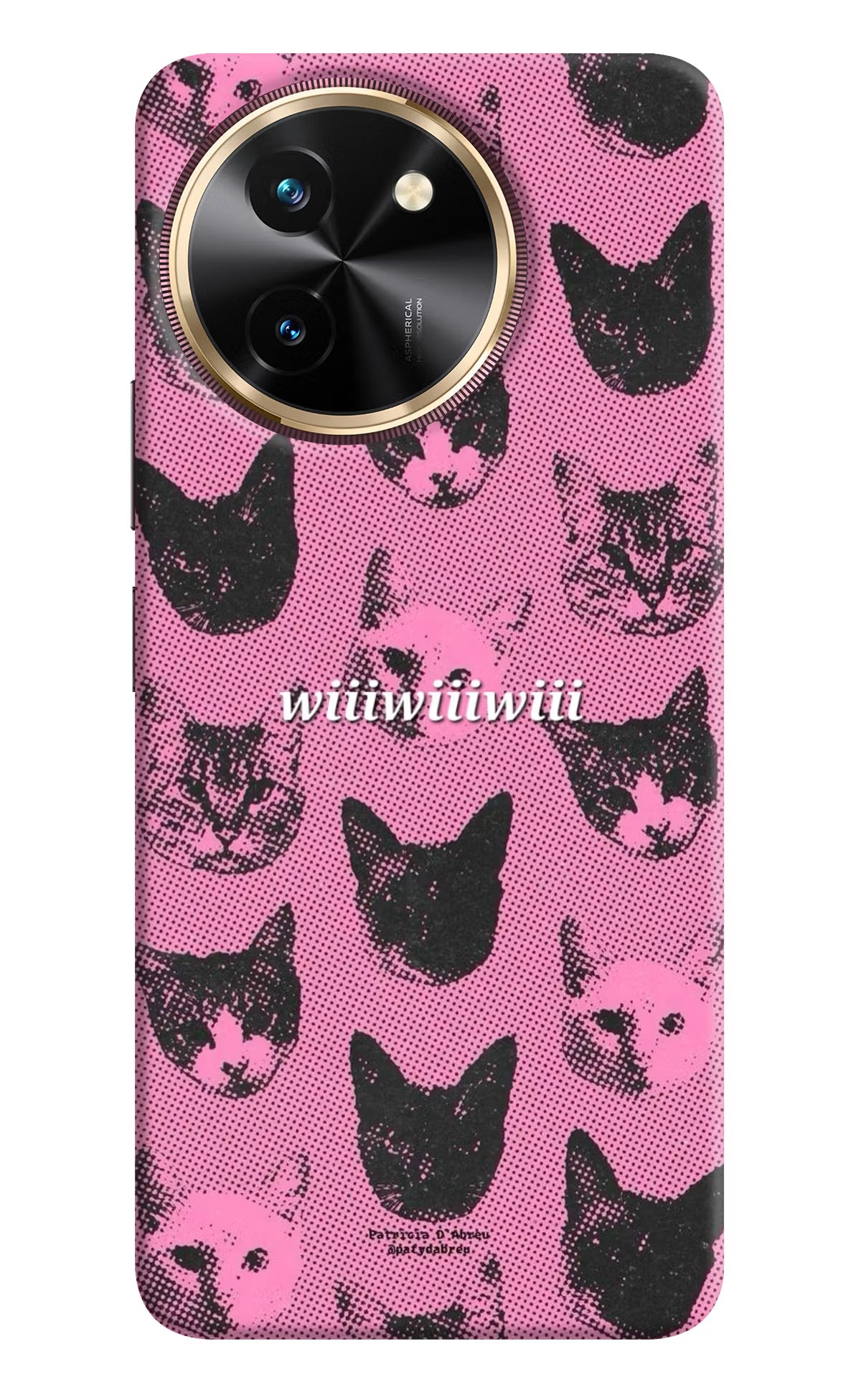 Pink Cats Vivo T3x Back Cover