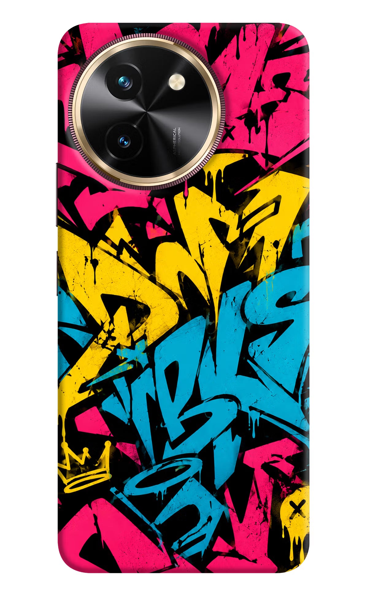 Graffiti Vibe Vivo T3x Back Cover