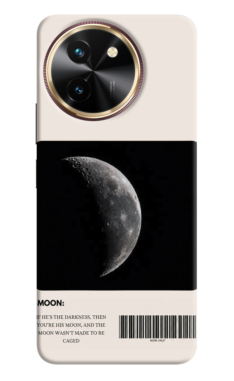 Moon Phase Vivo T3x Back Cover, Hard case