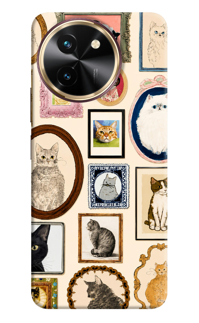 Mirror Cats Vivo T3x Hard Case Back Cover by Casekaro