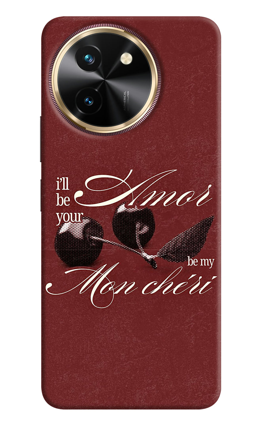 Velvet Cherry Vivo T3x Back Cover, Hard case