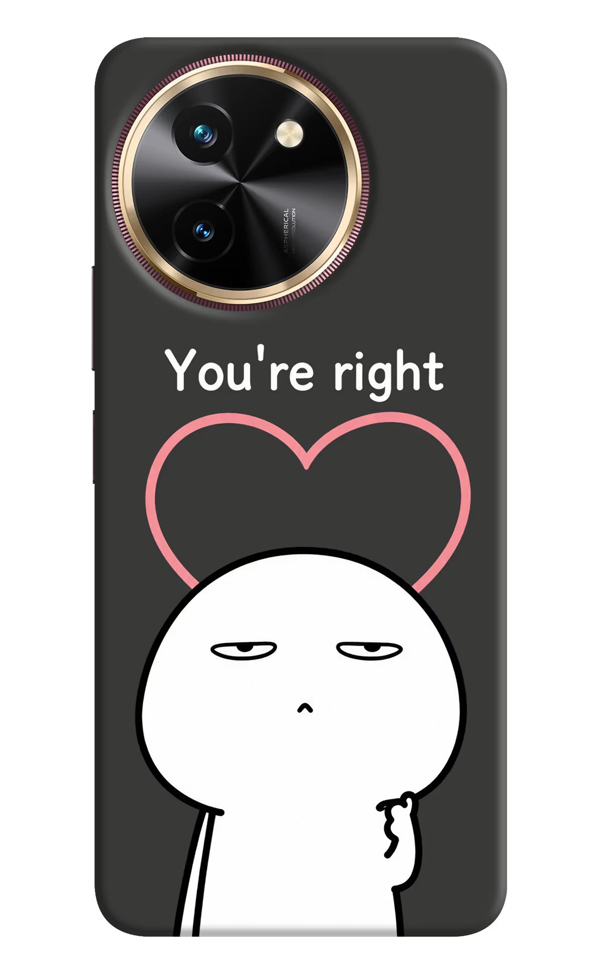 You're Right Vivo T3x Back Cover