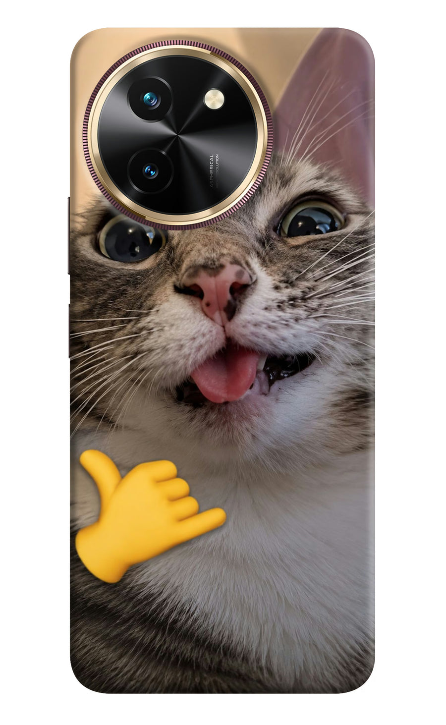 Silly Cat Call Vivo T3x Back Cover, Hard case