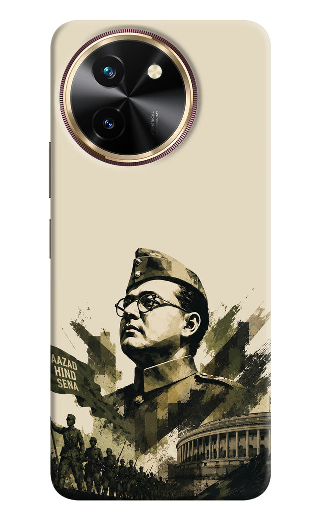 Netaji Rising Vivo T3x Hard Case Back Cover by Casekaro