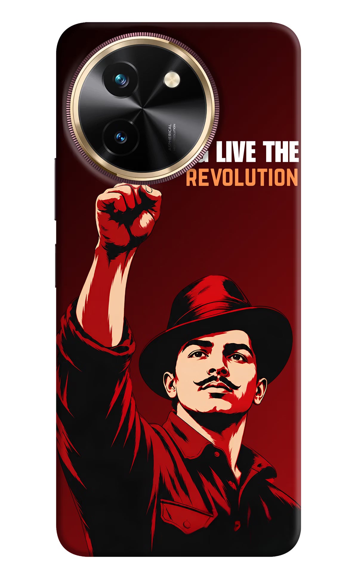 Bhagat Singh Revolution Vivo T3x Back Cover
