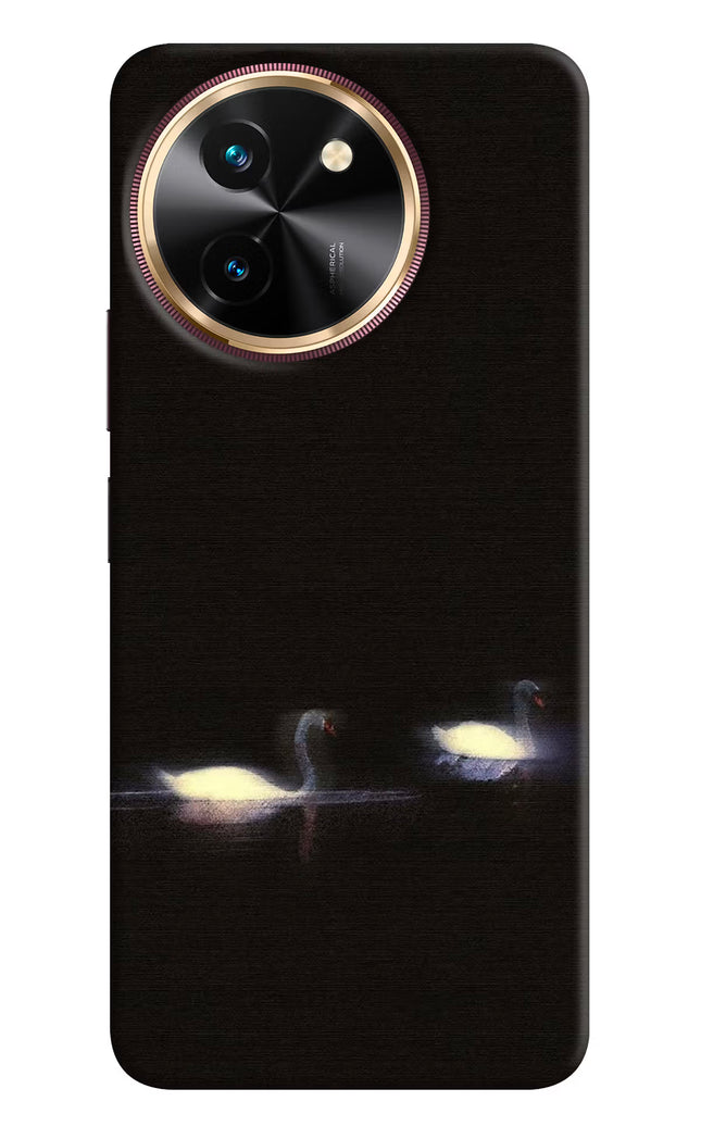 Silent Swans Vivo T3x Hard Case Back Cover by Casekaro