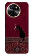 Midnight Cat Vivo T3x Hard Case Back Cover by Casekaro