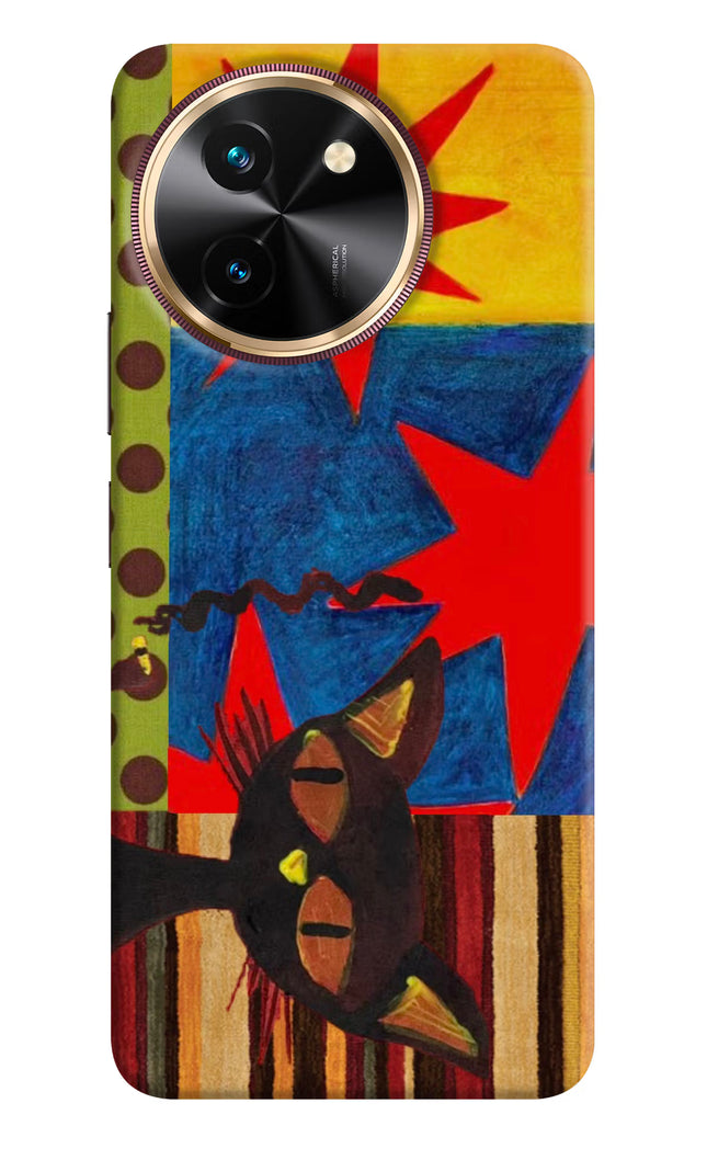 Pop Cat Vivo T3x Hard Case Back Cover by Casekaro