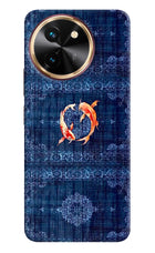 Koi Blue Vivo T3x Hard Case Back Cover by Casekaro