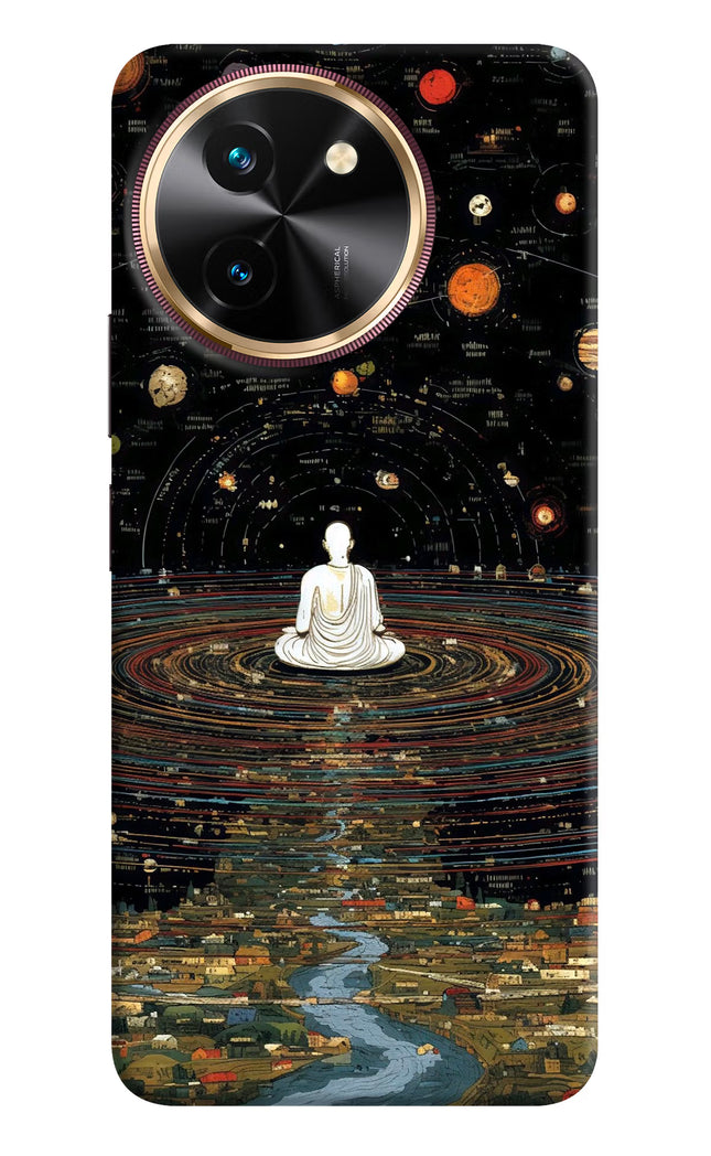 Space Monk Vivo T3x Hard Case Back Cover by Casekaro