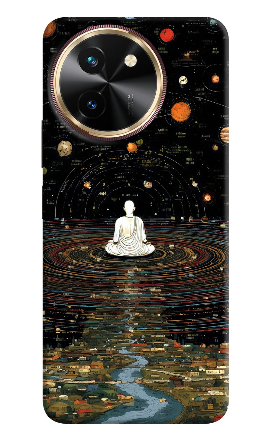 Space Monk Vivo T3x Back Cover, Hard case