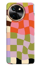 Wavy Grid Vivo T3x Hard Case Back Cover by Casekaro