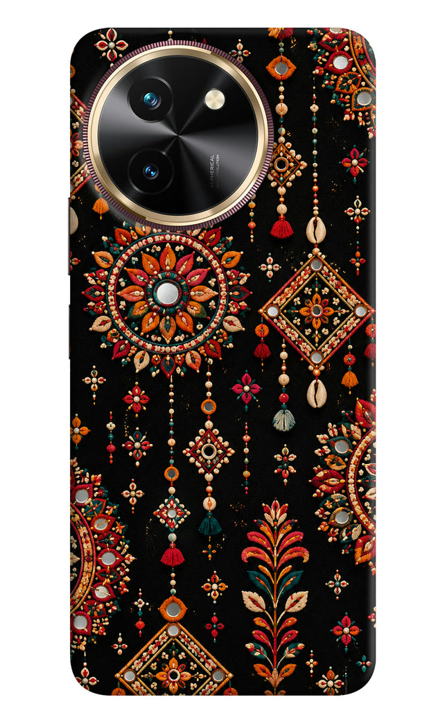 Boho Noir Vivo T3x Hard Case Back Cover by Casekaro