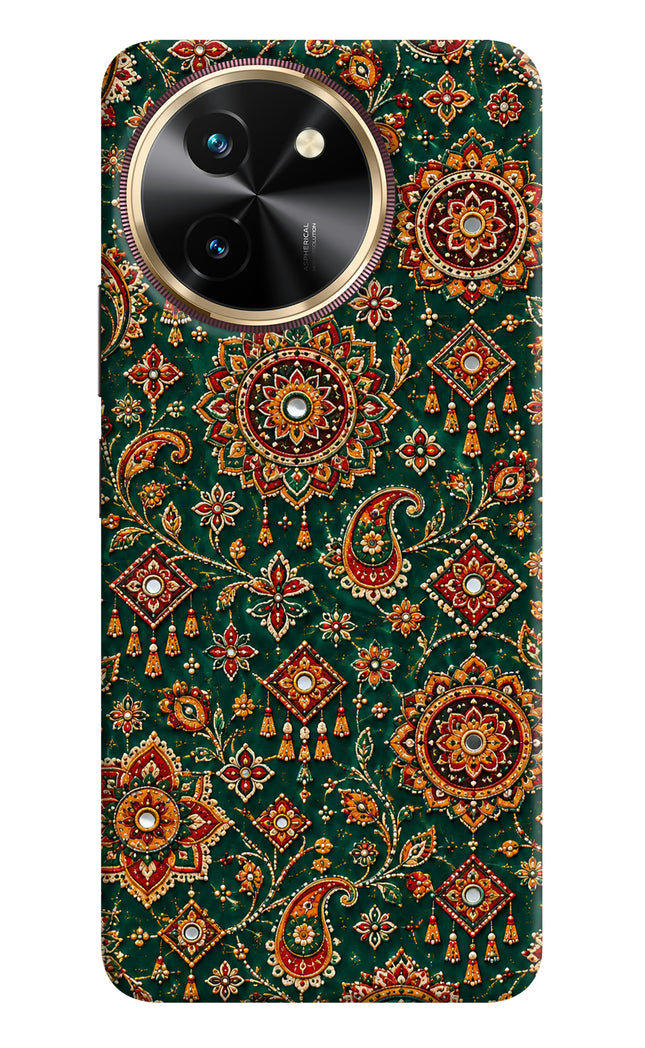 Green Pataka Vivo T3x Hard Case Back Cover by Casekaro