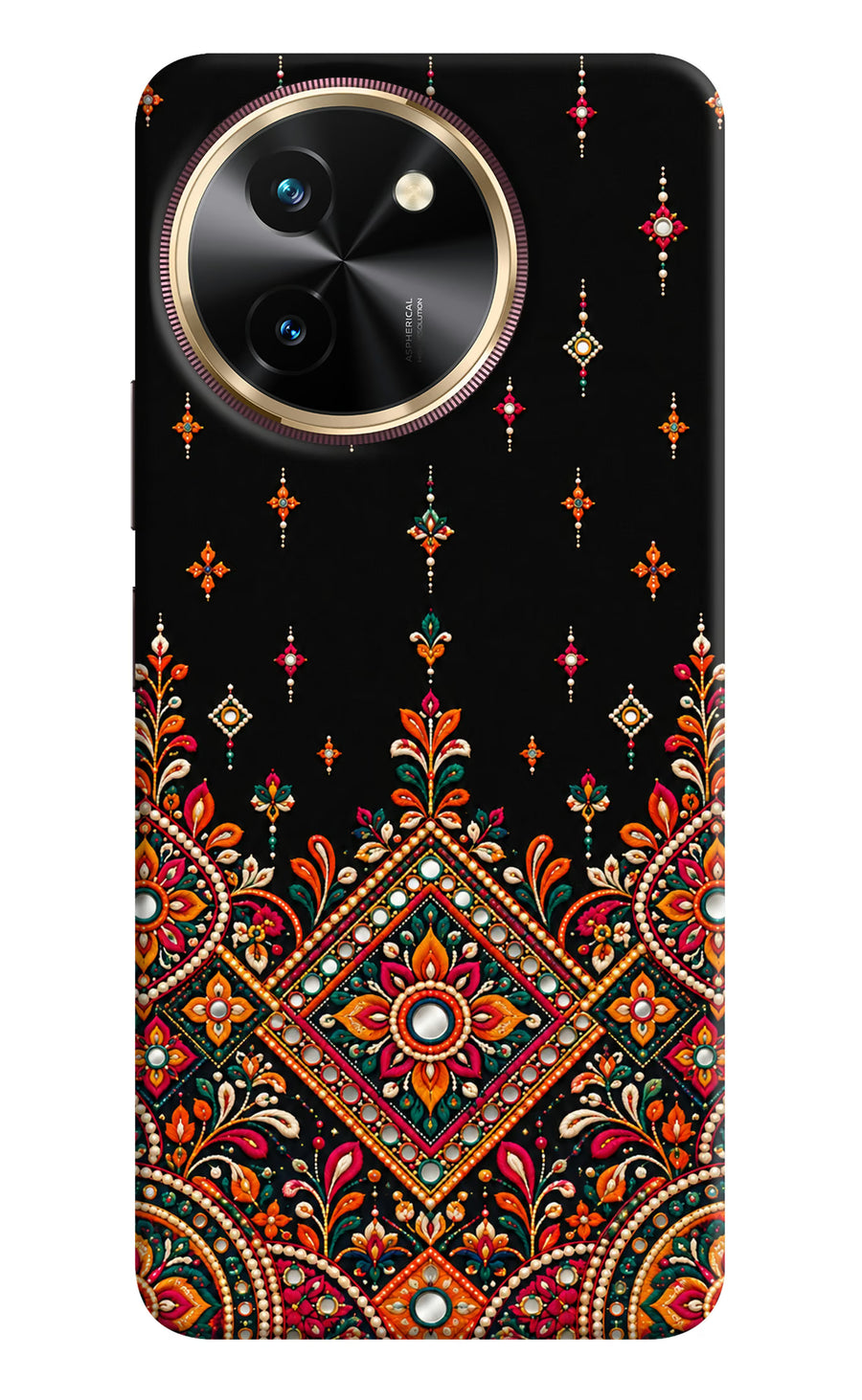 Noir Mehfil Vivo T3x Back Cover, Hard case