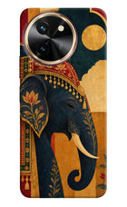 Royal Elephant Vivo T3x Hard Case Back Cover by Casekaro
