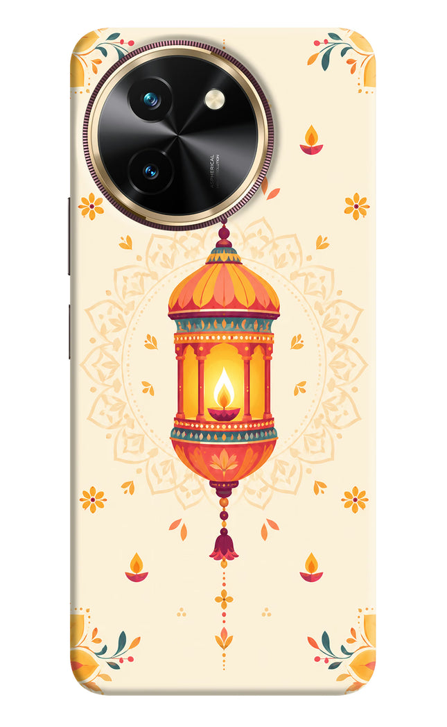 Golden Lantern Vivo T3x Hard Case Back Cover by Casekaro