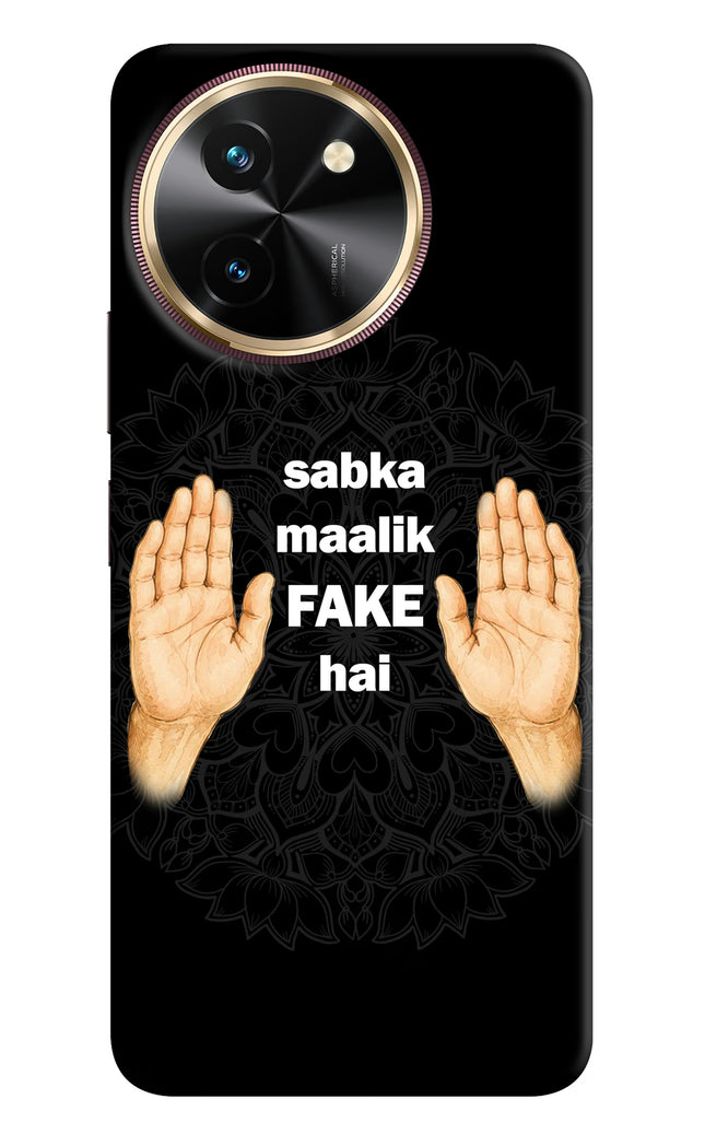 Sabka Malik Fake Vivo T3x Hard Case Back Cover by Casekaro