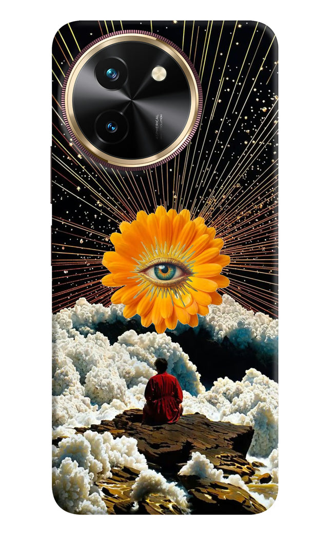 Cosmic Flower Vivo T3x Hard Case Back Cover by Casekaro