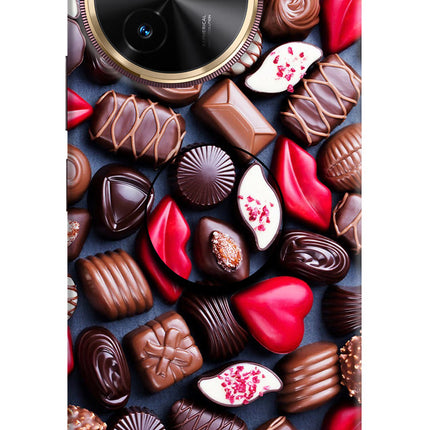 Chocolates Vivo T3x Pop Case by Casekaro