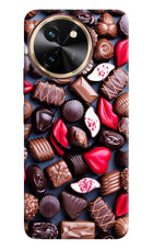 Chocolates Vivo T3x Pop Case by Casekaro