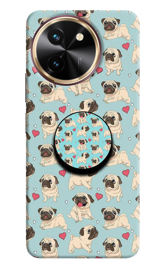 Pug Dog Vivo T3x Pop Case by Casekaro