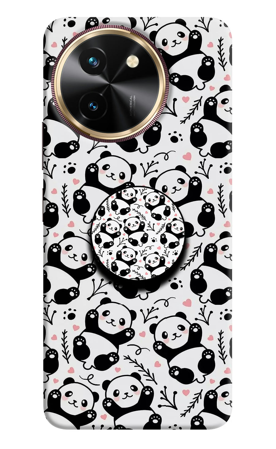 Cute Panda Vivo T3x Pop Case, Hard case