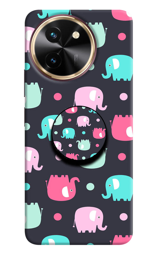 Baby Elephants Vivo T3x Pop Case by Casekaro