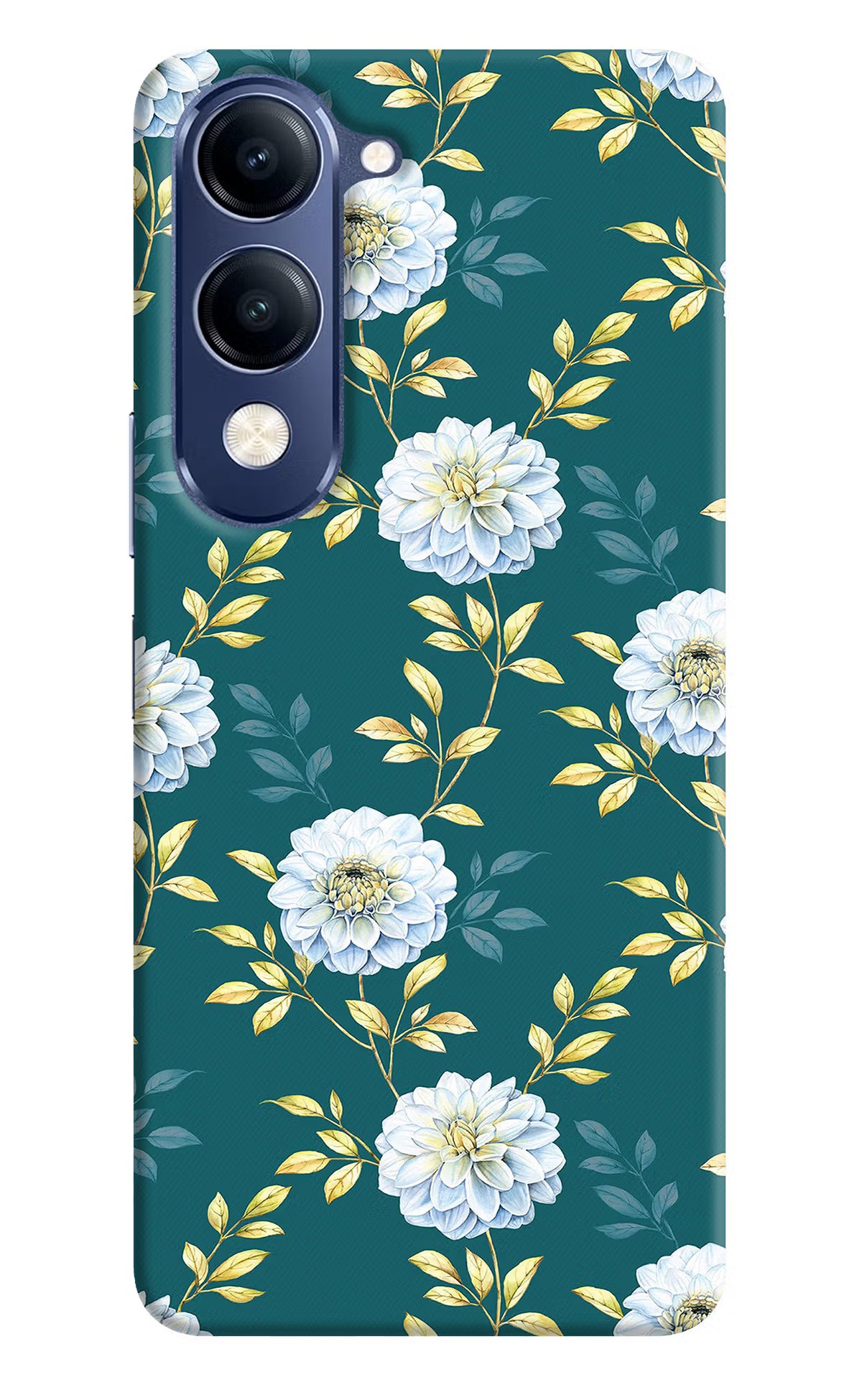 Flowers Vivo V40 Lite Hard Case Back Cover by Casekaro