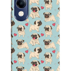 Pug Dog Vivo V40 Lite Hard Case Back Cover by Casekaro