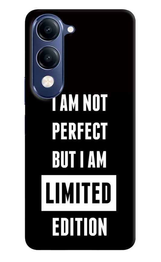 I Am Not Perfect But I Am Limited Edition Vivo V40 Lite Hard Case Back Cover by Casekaro