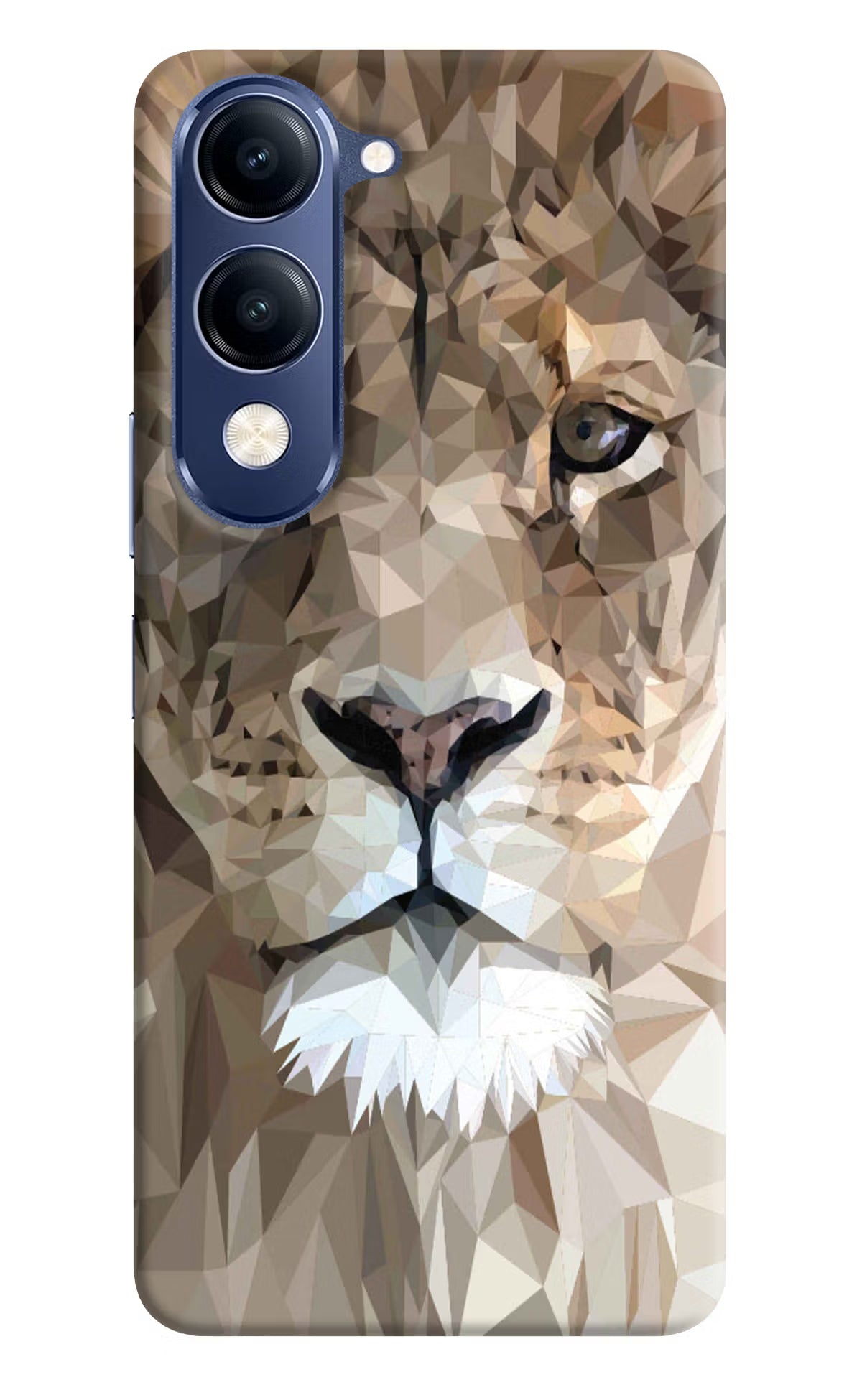 Lion Art Vivo V40 Lite Hard Case Back Cover by Casekaro
