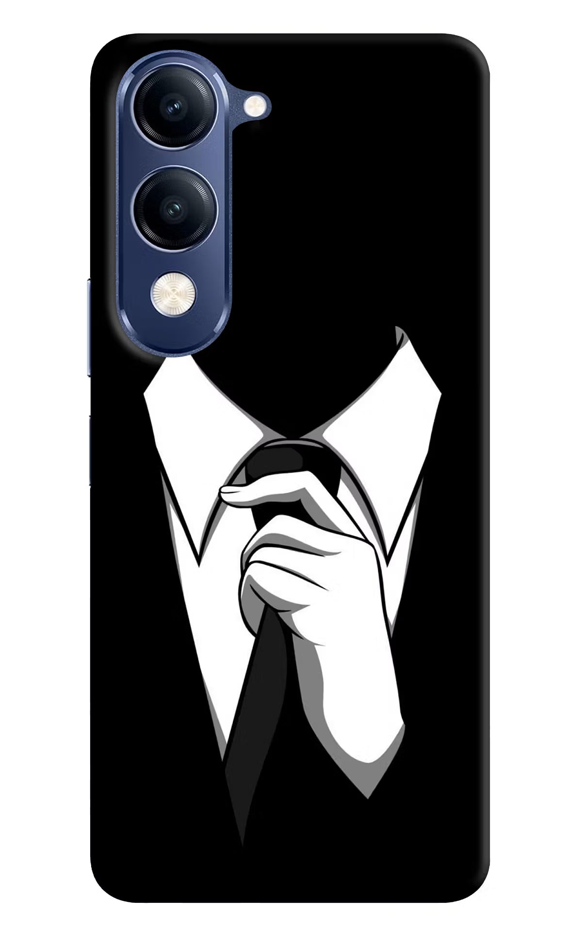 Black Tie Vivo V40 Lite Hard Case Back Cover by Casekaro