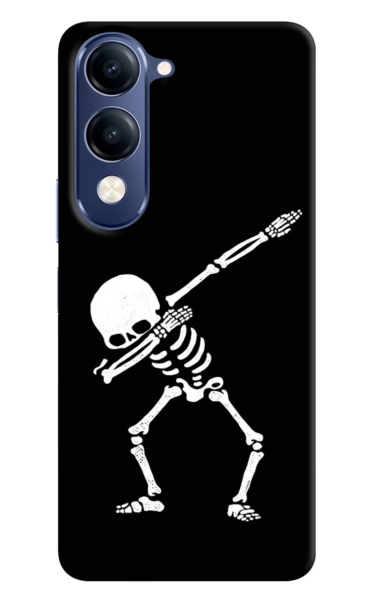 Dabbing Skeleton Art Vivo V40 Lite Hard Case Back Cover by Casekaro