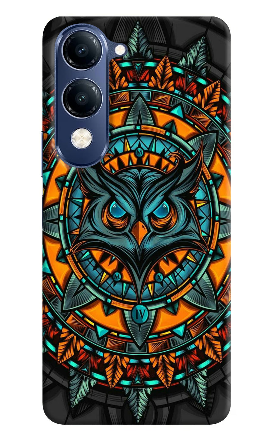 Angry Owl Art Vivo V40 Lite Back Cover, Hard case