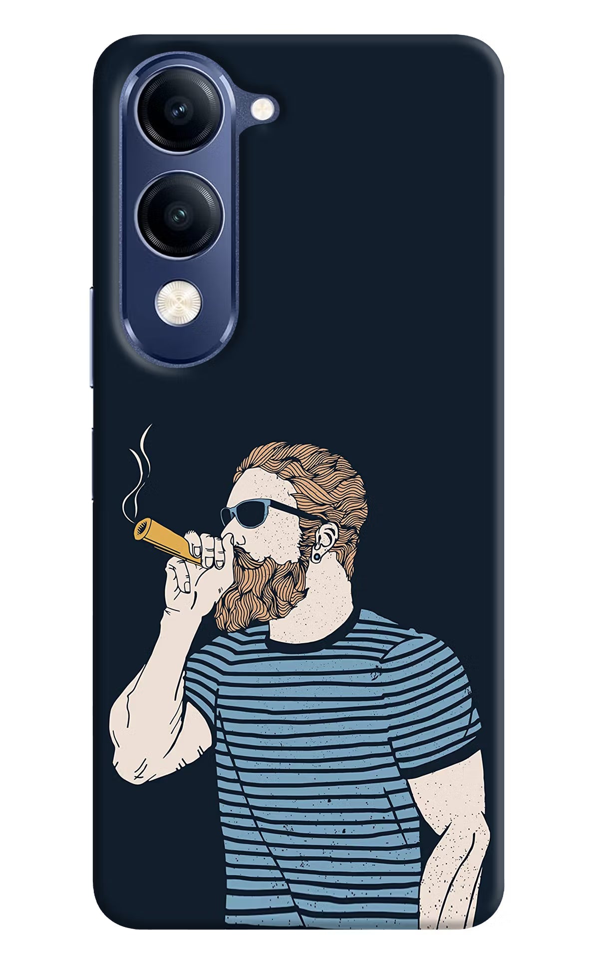 Smoking Vivo V40 Lite Hard Case Back Cover by Casekaro