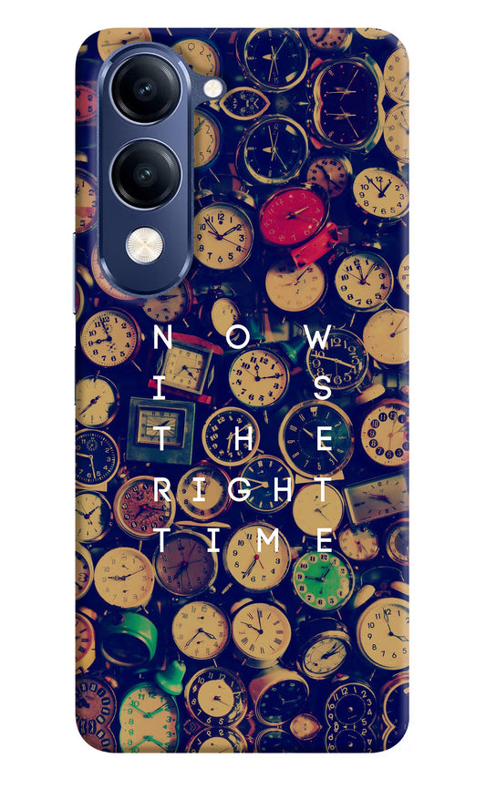 Now is the Right Time Quote Vivo V40 Lite Hard Case Back Cover by Casekaro