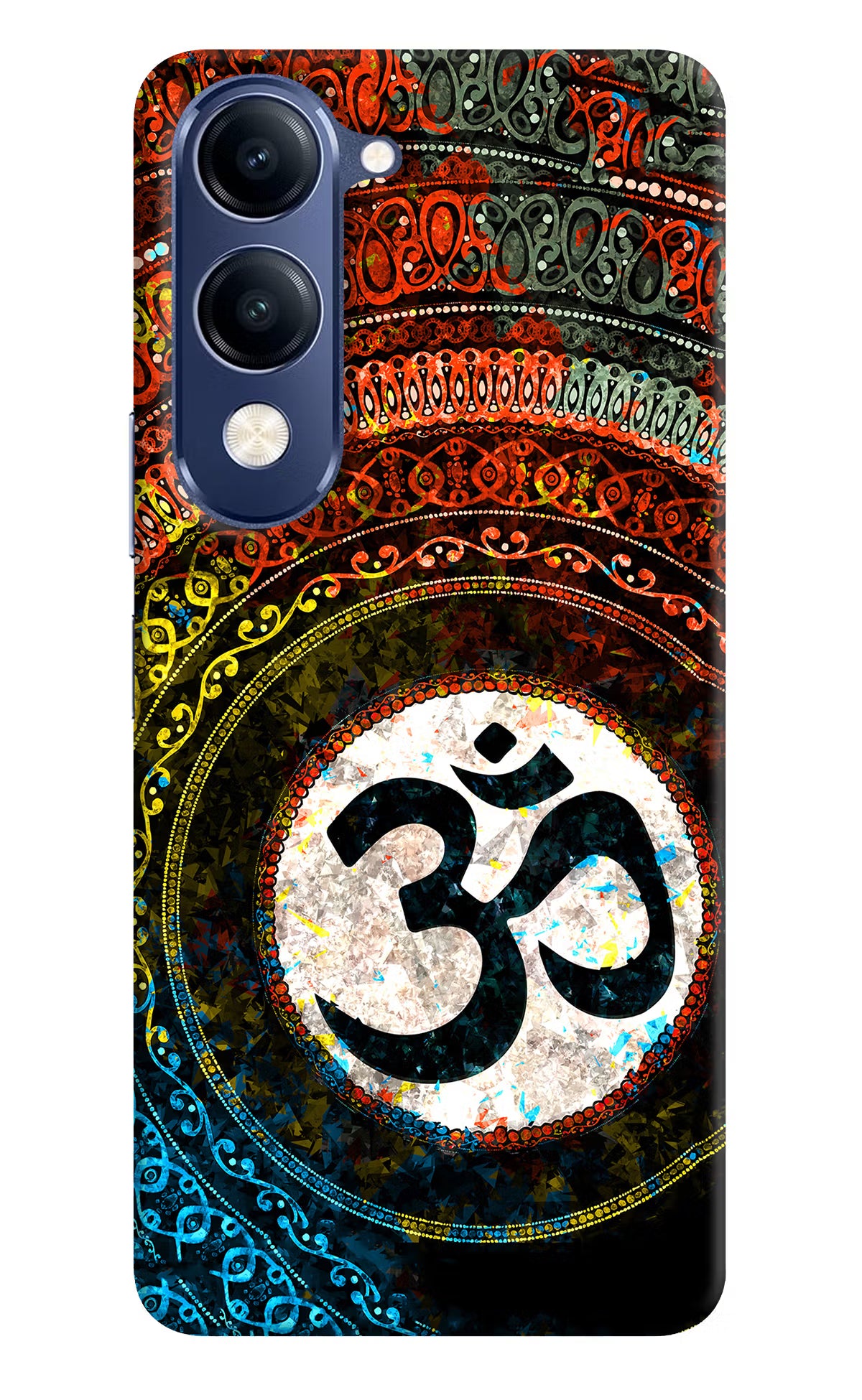 Om Cultural Vivo V40 Lite Hard Case Back Cover by Casekaro