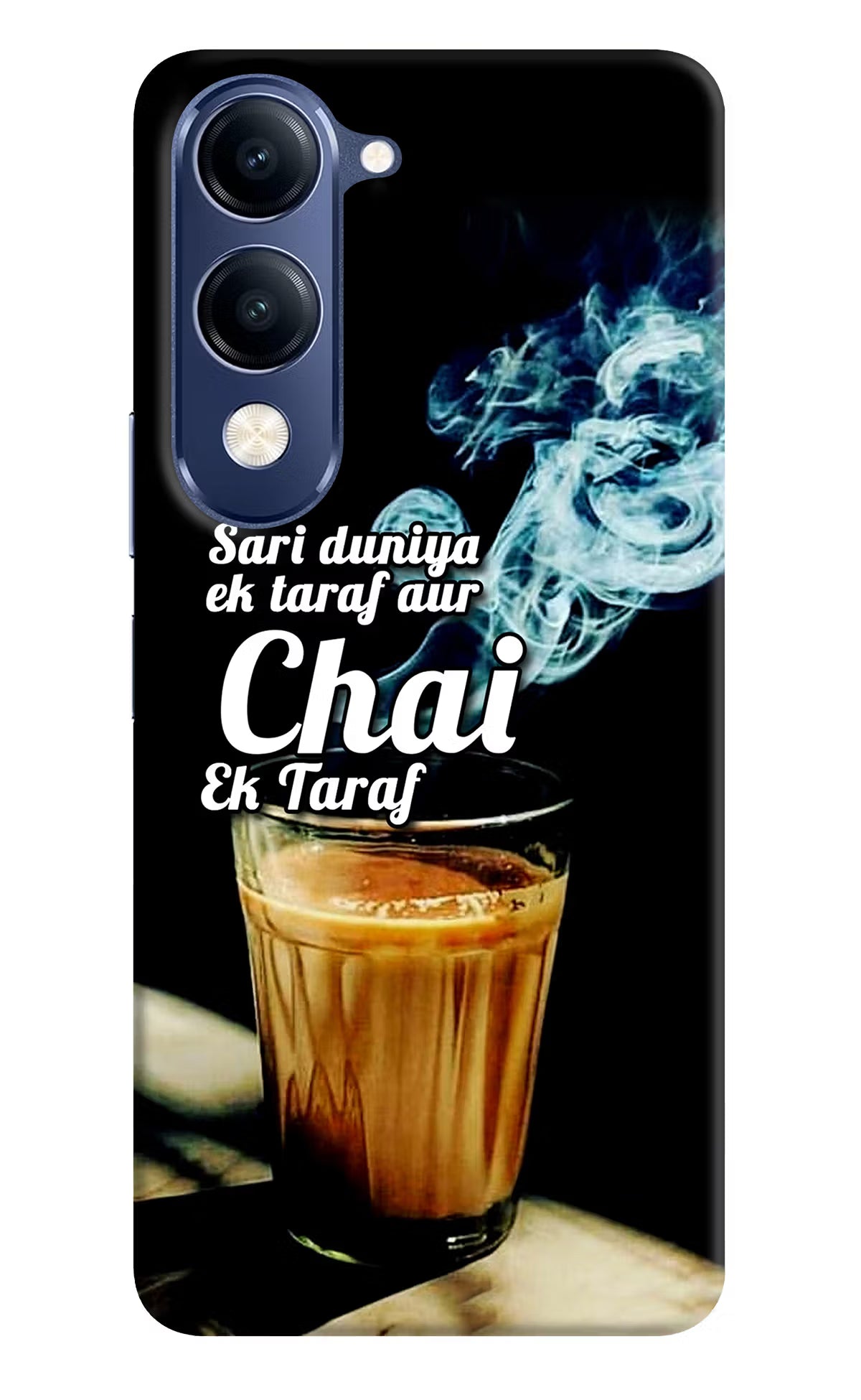 Chai Ek Taraf Quote Vivo V40 Lite Hard Case Back Cover by Casekaro