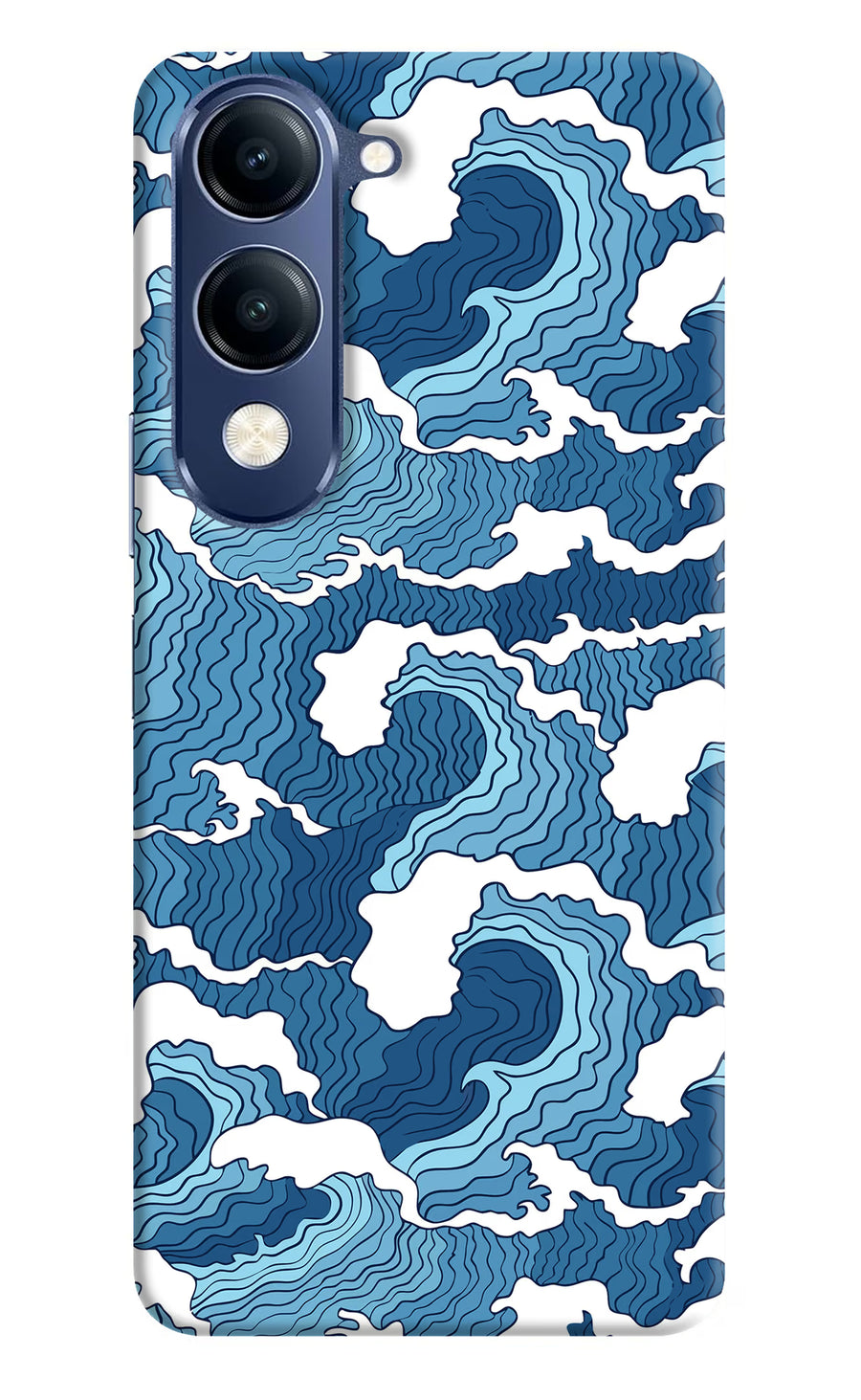 Blue Waves Vivo V40 Lite Back Cover, Hard case