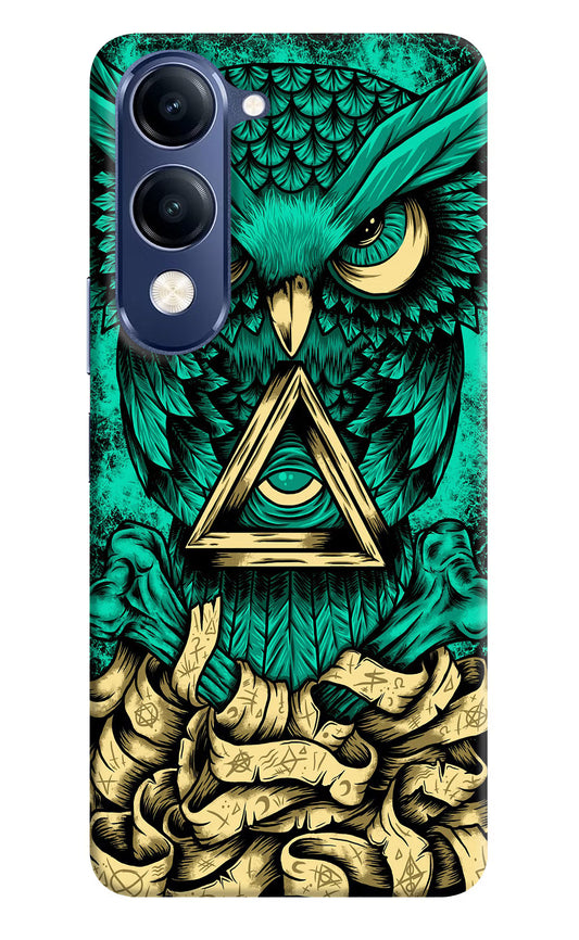 Green Owl Vivo V40 Lite Hard Case Back Cover by Casekaro