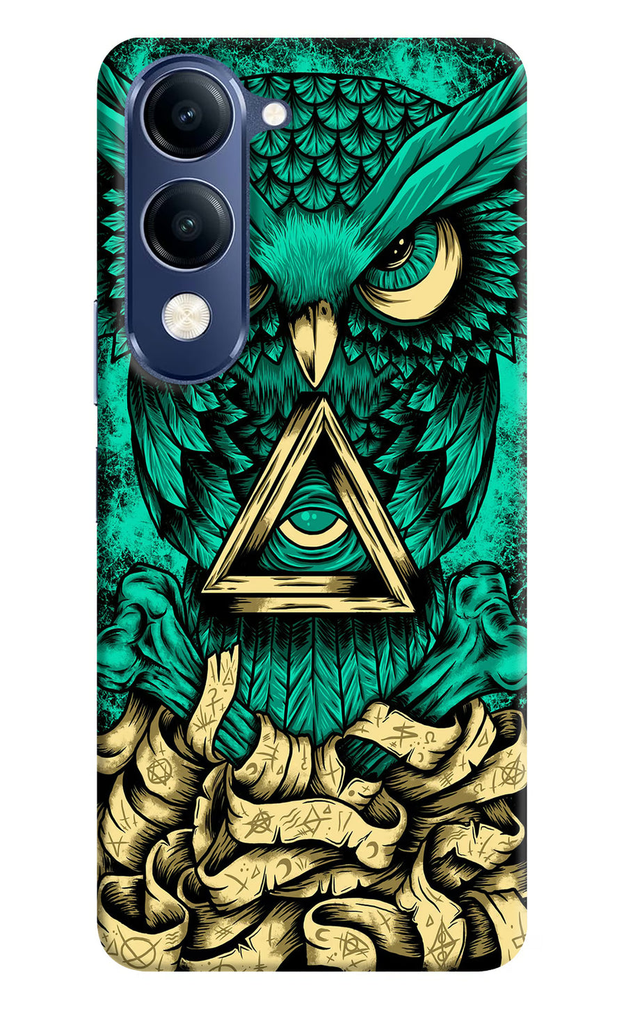 Green Owl Vivo V40 Lite Back Cover, Hard case