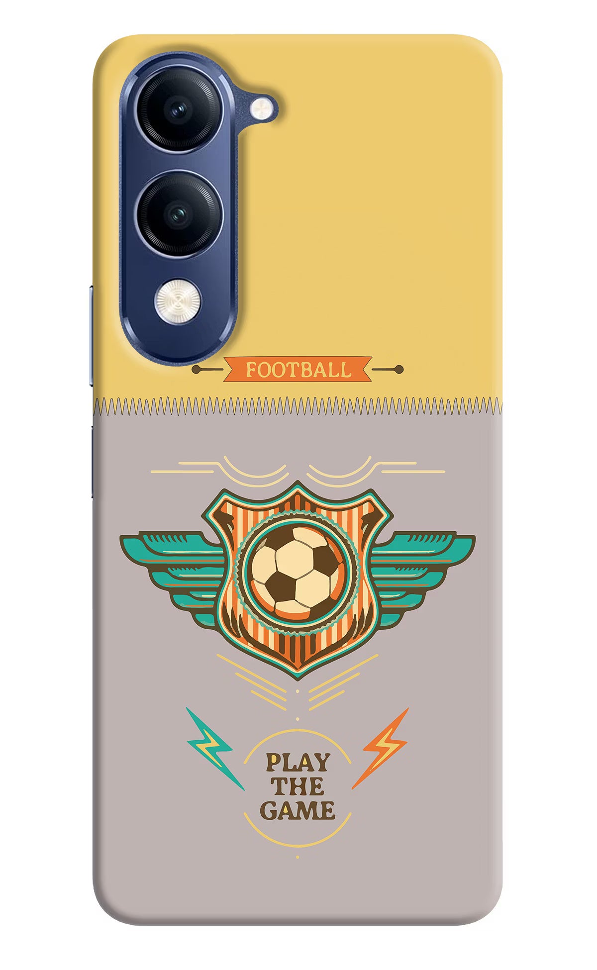 Football Vivo V40 Lite Hard Case Back Cover by Casekaro